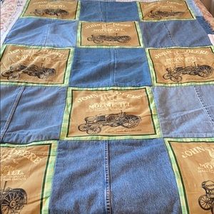 John Deer denim blanket
